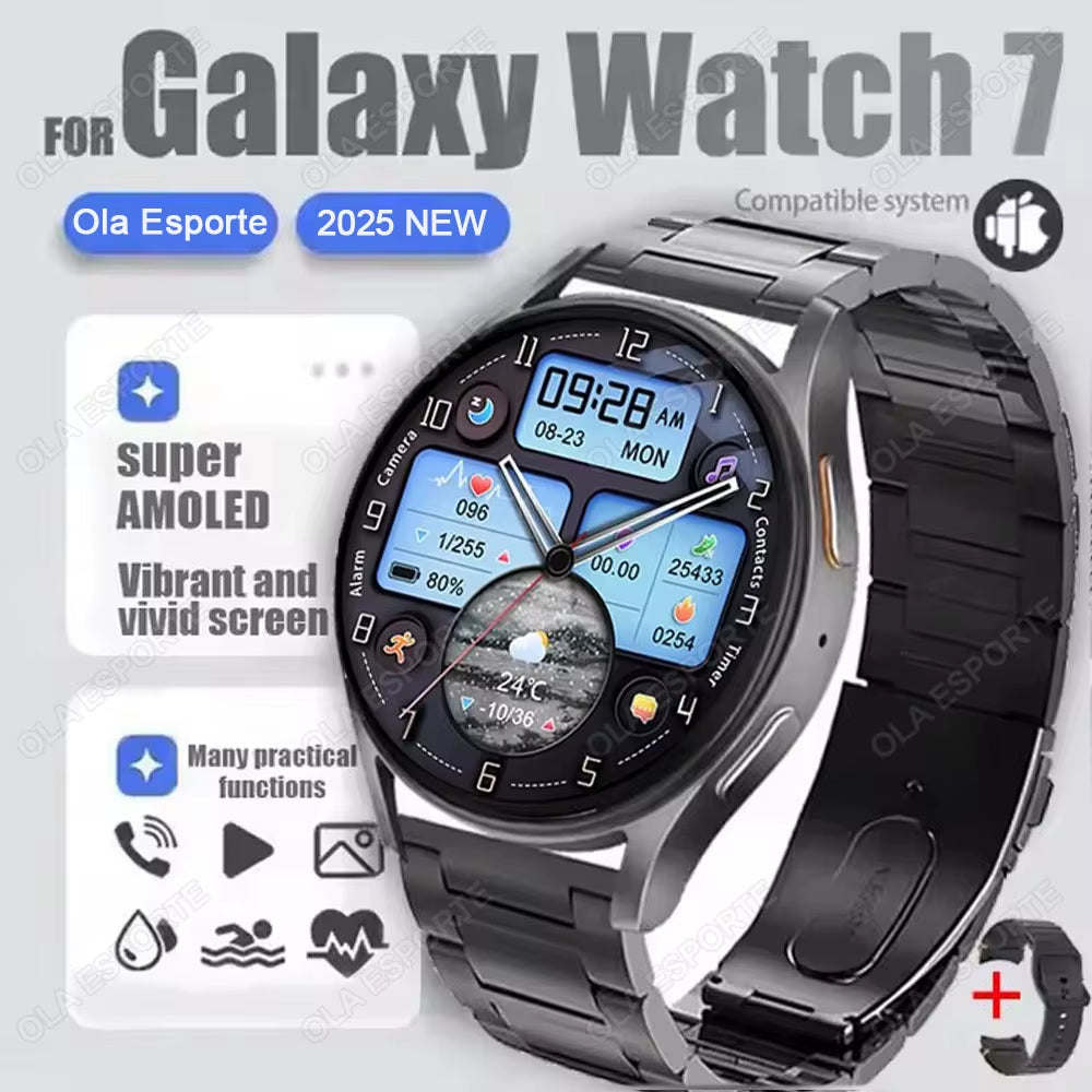 2025 for Samsung Smartwatch Galaxy Watch 7 Series GPS Tracking NFC Smart Watches Health Monitoring BT Call Smart Watch Men Women