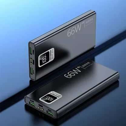 Power Bank 30000Mah with USB Output 66W Fast Charging Powerbank External Battery Pack for Iphone Huawei Xiaomi Samsung Powerbank