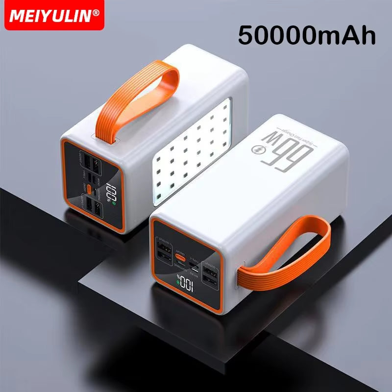 Powerful 70000Mah Power Bank 22.5W Fast Charging External Battery USB C PD20W Large Capacity Powerbank for Iphone Xiaomi Samsung
