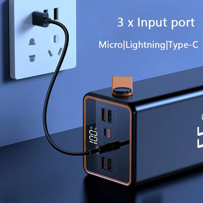 Powerful 70000Mah Power Bank 22.5W Fast Charging External Battery USB C PD20W Large Capacity Powerbank for Iphone Xiaomi Samsung