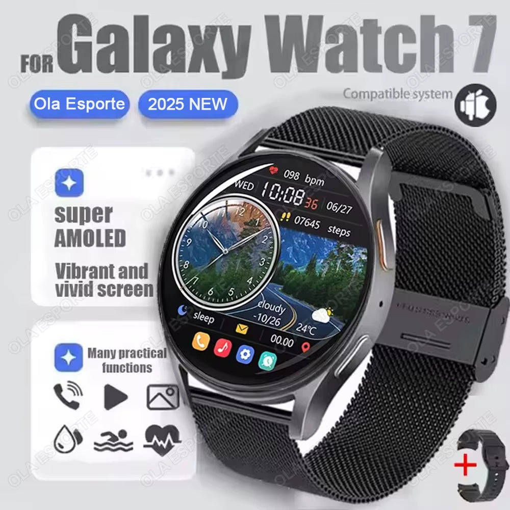 2025 for Samsung Smartwatch Galaxy Watch 7 Series GPS Tracking NFC Smart Watches Health Monitoring BT Call Smart Watch Men Women