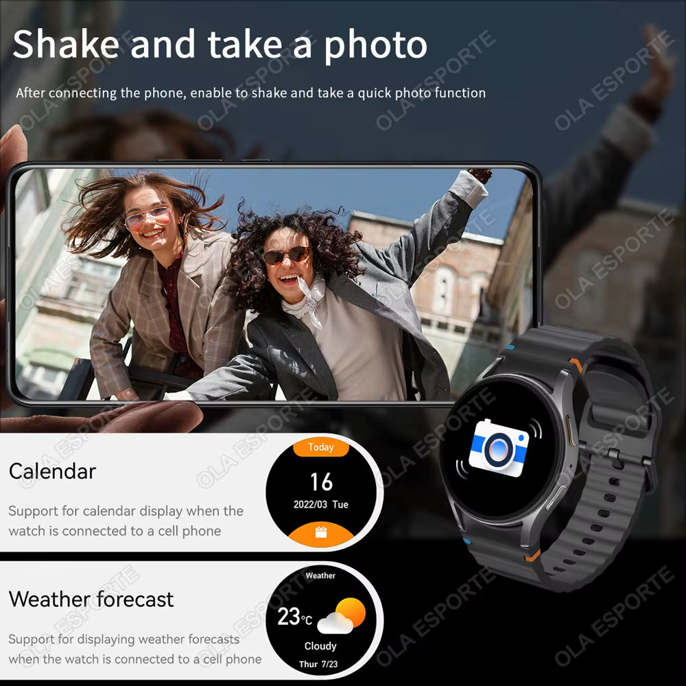 2025 for Samsung Smartwatch Galaxy Watch 7 Series GPS Tracking NFC Smart Watches Health Monitoring BT Call Smart Watch Men Women