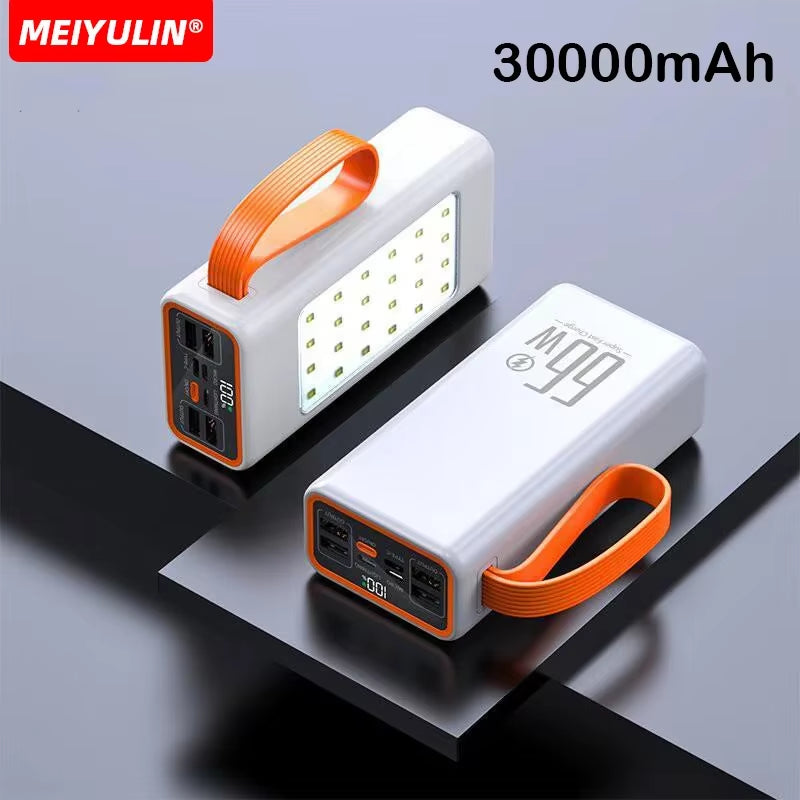 Powerful 70000Mah Power Bank 22.5W Fast Charging External Battery USB C PD20W Large Capacity Powerbank for Iphone Xiaomi Samsung