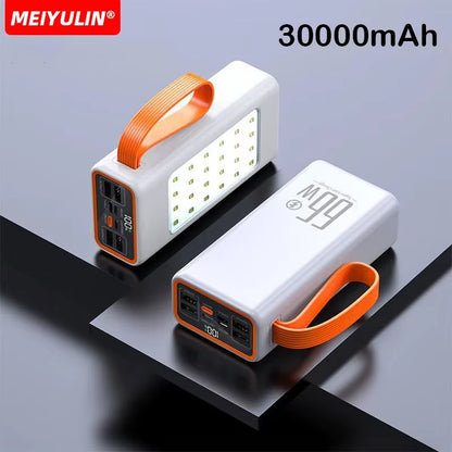 Powerful 70000Mah Power Bank 22.5W Fast Charging External Battery USB C PD20W Large Capacity Powerbank for Iphone Xiaomi Samsung