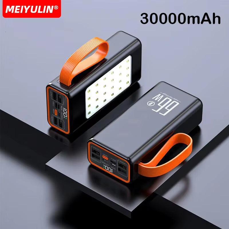 Powerful 70000Mah Power Bank 22.5W Fast Charging External Battery USB C PD20W Large Capacity Powerbank for Iphone Xiaomi Samsung