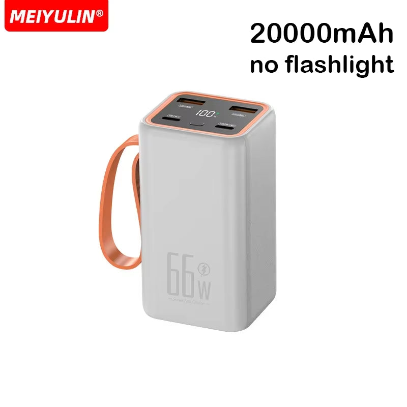 Powerful 70000Mah Power Bank 22.5W Fast Charging External Battery USB C PD20W Large Capacity Powerbank for Iphone Xiaomi Samsung
