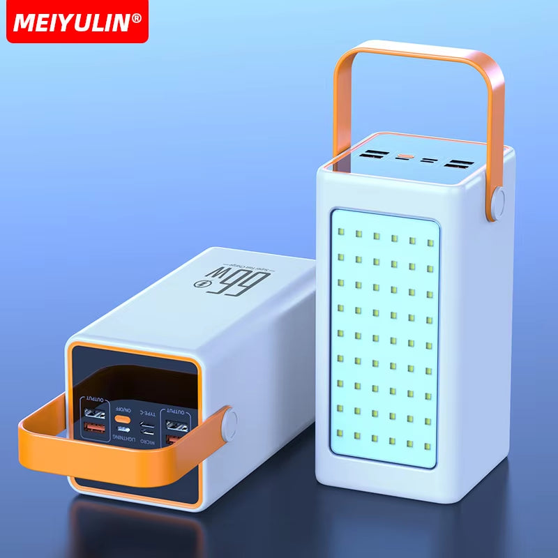 Powerful 70000Mah Power Bank 22.5W Fast Charging External Battery USB C PD20W Large Capacity Powerbank for Iphone Xiaomi Samsung