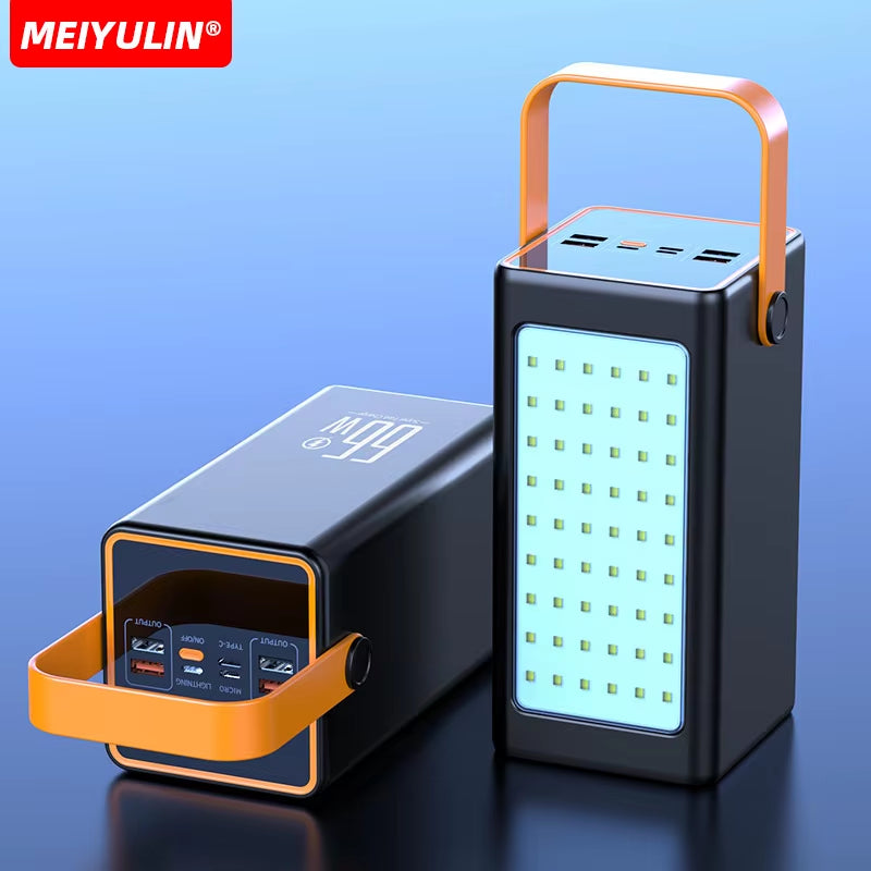 Powerful 70000Mah Power Bank 22.5W Fast Charging External Battery USB C PD20W Large Capacity Powerbank for Iphone Xiaomi Samsung